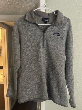 Women's Gray 1/4-Zip Fleece